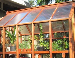 Glass walls, twin wall roof Glass walls, twin wall roof