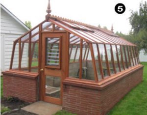 Replacement greenhouse with brick facade