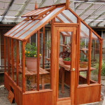 Small home redwood greenhouse photos