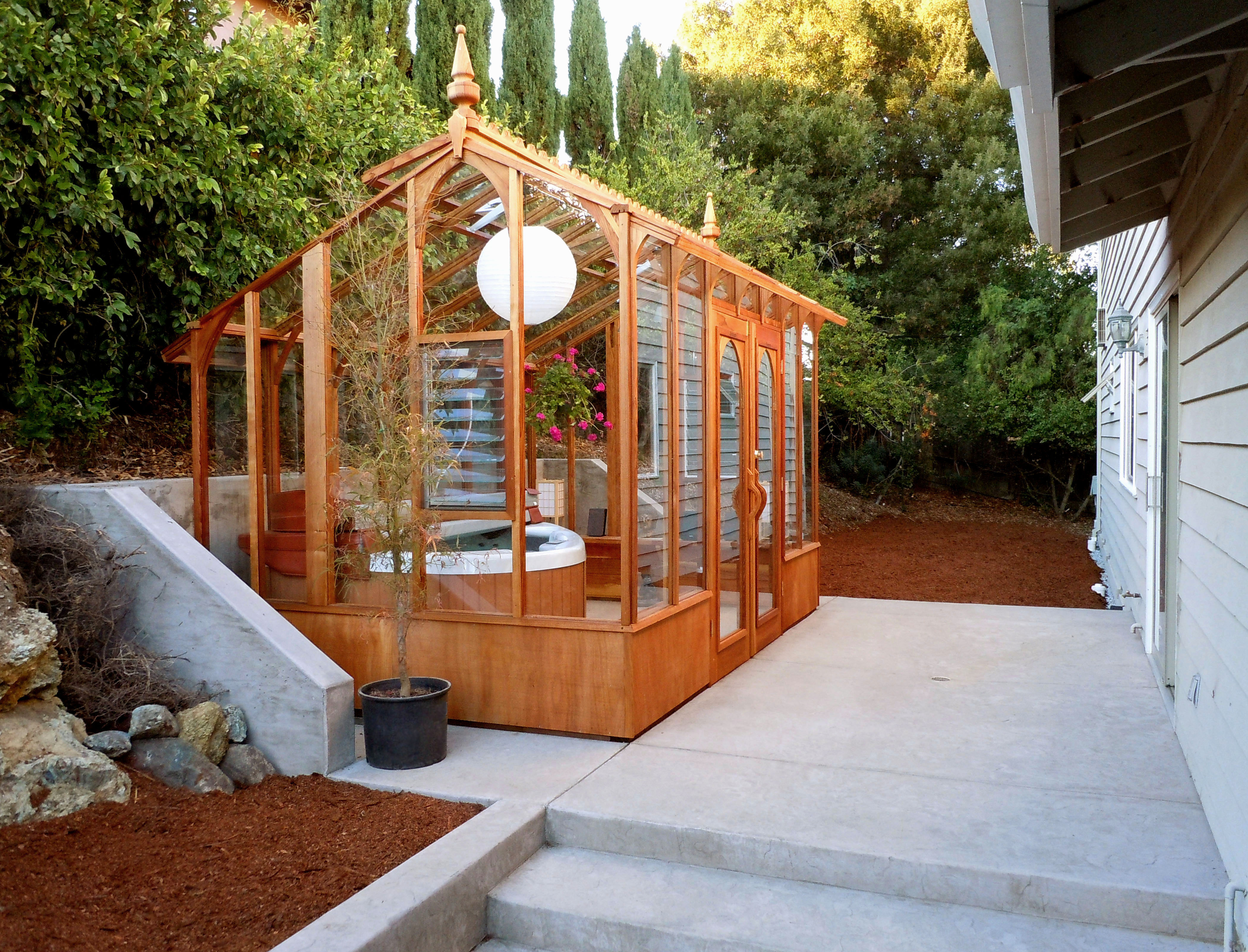 Nantucket Hot Tub Powers Sturdi Built Greenhouses